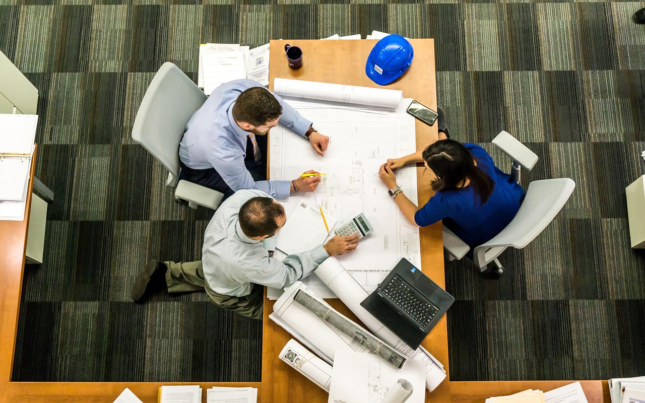 Meeting, business, architect — Finer Steps in Self Development